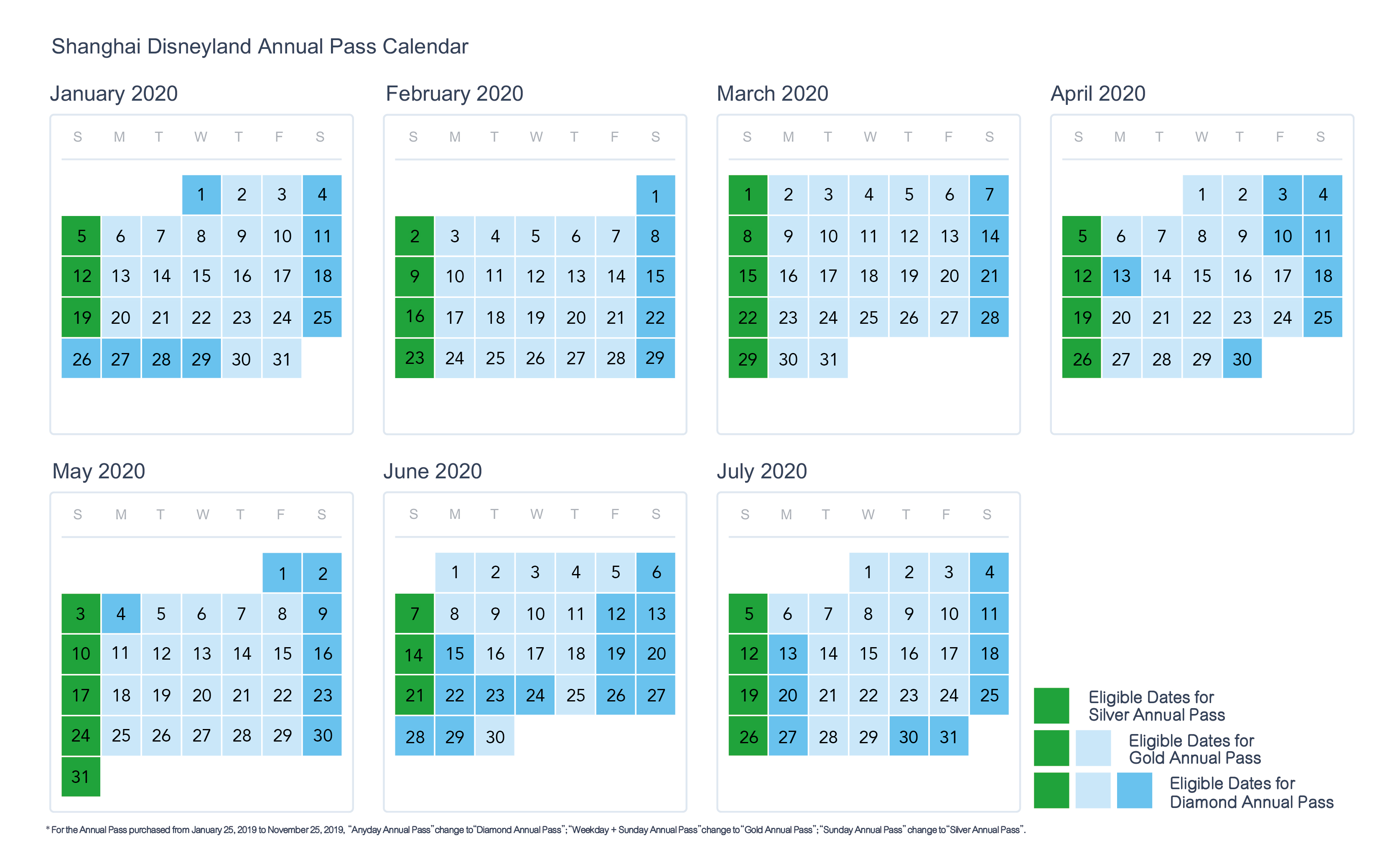 Disney Annual Pass Silver Blockout Dates 2020